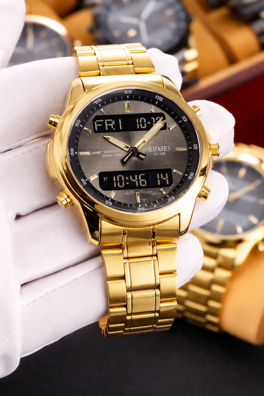 Luxurious gold-tone wristwatch